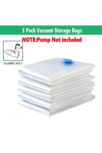 Choice L 60X80CM only 5pack bags Vacuum Storage Bags Space Saver 80% More Compression Organizer Vacuum Seal