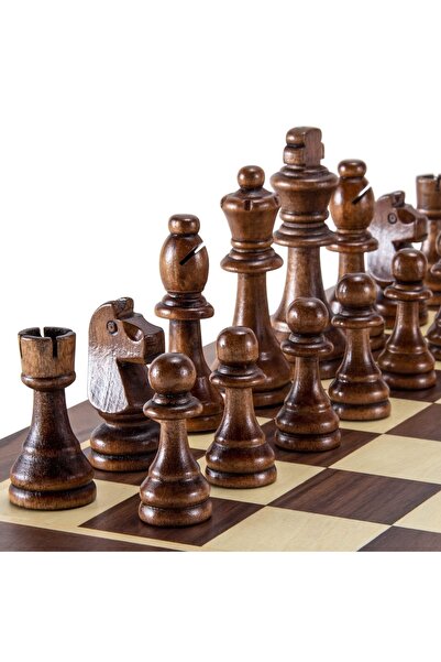 Choice 32 قطعة شطرنج خشبية قياسية من بطولة ستونتون، شطرنج خشبي بارتفاع 8 سم، قطع شطرنج متوفرة فقط...