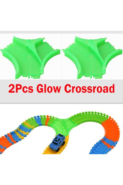 Choice 2pc Crossroad Diy With Map Assemble Stunt Car Variety Universal Racing Set Track Car Flexible Educa