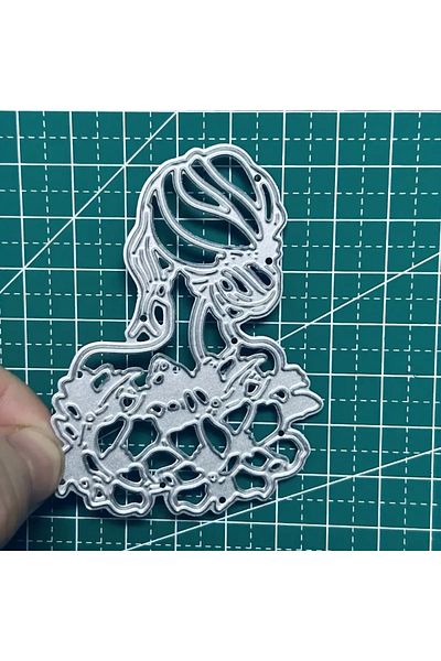 Choice 1 Set Flowers Lady Pattern Die Cuts For Card Making, Cutting Dies Stencil For Diy Scrapbooking, P...