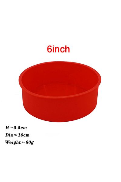 CHOOFUN Red 6inch 4 5 6 7 8 10 Inch Round Cake Mold Silicone Molds For Cakes Nonstick Cake Pan Baking Forms