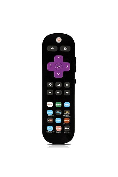 Choice Black Rc290 Remote Control For Roku Tv, Stb & Tv 2-in-1, With 12 Channels, For Onn, Tcl, Insignia, H