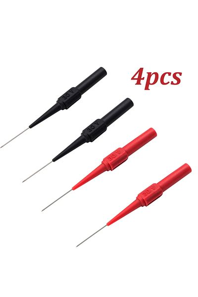 DUTRIEUX Mixed 4pcs 10pcs 30v Diagnostic Tools Multimeter Test Lead Extention Back Piercing Needle Tip Probes