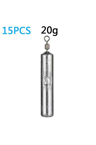 Choice1 20 جرام 15 قطعة من أوزان الصيد 15 قطعة/المجموعة قالب ثقالة 3.5 جرام 5 جرام 7 جرام 10 جرام 14 جرام 20 جرام أنبوب رصاصة راسيا قلادة ميتا