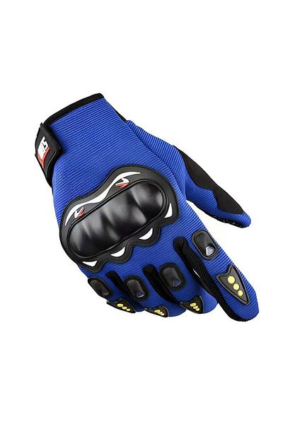Choice Blue Motorcycle Gloves Full Finger Male Protective Outdoor Rider Long Finger Sports Breathable Racin