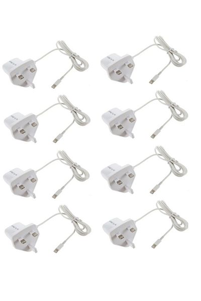 Taimi Pack Of 8 Charger With USB Cable For IPhone and Ipad