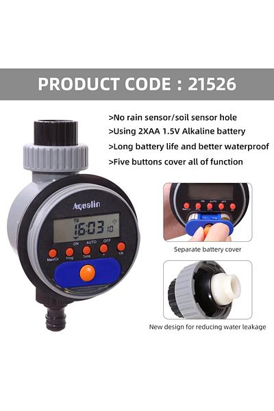Choice Type A Automatic Lcd Display Watering Timer Electronic Home Garden Ball Valve 8 Programs Water Timer
