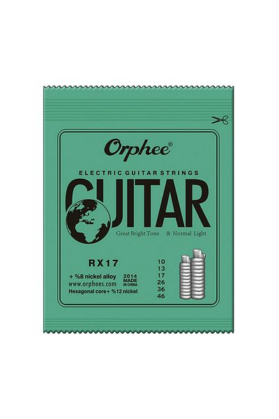 Orphee Rx17 Electric Guitar Strings Set Rx Series Hexagonal Carbon Steel 6 String For Electric Guita