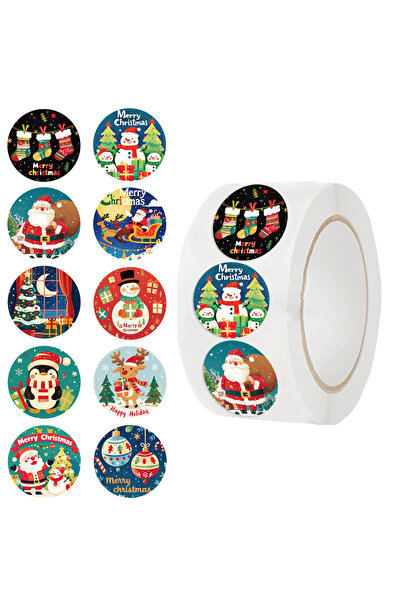Choice 500PCS 500PCS New Christmas Stickers Roll Small Children Stickers Cute...