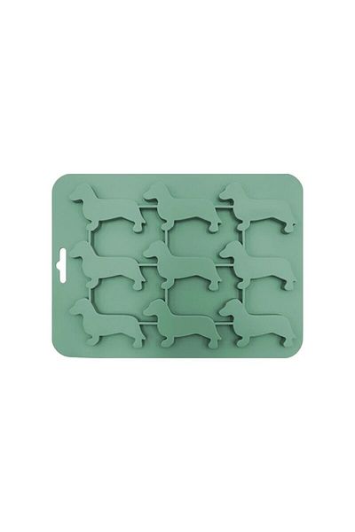 Choice Green 3d Dachshund Chocolate Cake Mold - Perfect For Beer Ice Cubes, Party Diy Fudge, Baking And Coo