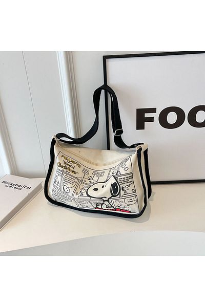 Choice Snoopy Bag-3 Snoopy Kawaii Anime Crossbody Bag Cartoon Shoulder Bag Casual All-match Satchel Fashion