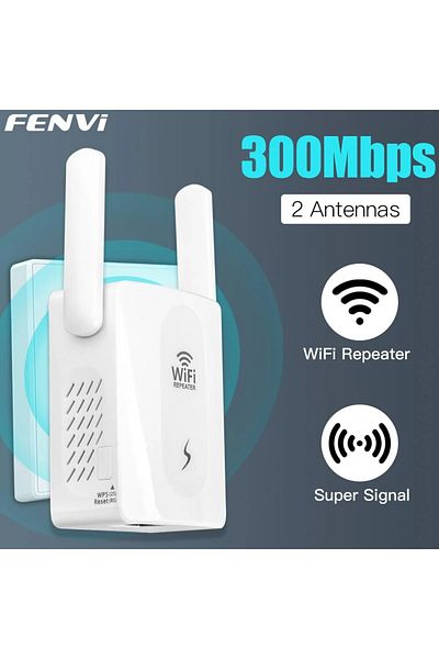 fenvi موسع ومكرر واي فاي بسرعة 300 ميجابت في الثانية ومكبر إشارة واي فاي ومعزز الشبكة 802