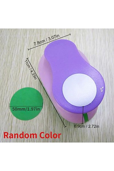 Choice 1 50mm -color Random 8/16/25/38/50mm Random Color Circle Punch Diy Embossing Punches Scrapbooking Ma