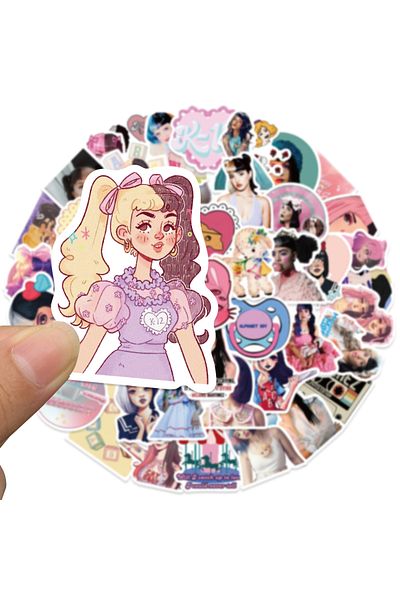 Choice 50Pcs Singer Melanie Martinez Stickers for Water Bottles Laptop Suitcase Scrapbooking Journaling ...