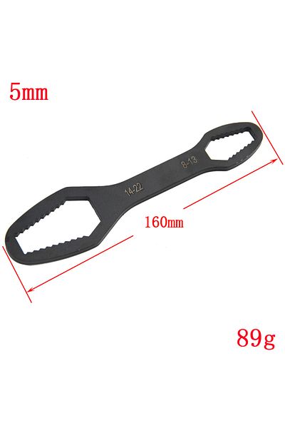 Choice 8-22mm Black 8-22mm 8 To 22 Black Multifunctional Double End Box Wrench Hexagon Double End Solid Wre