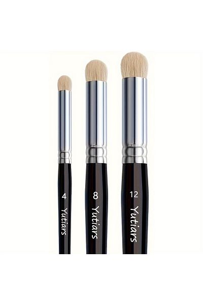 Choice 3pcs Paint Brush Set, Fine Detail Wood Handle Brushes For Miniature Art Painting, Acrylic, Watercolo