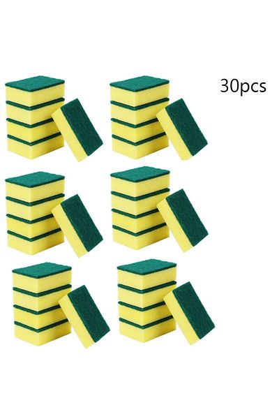 Choice 30pcs 10 Pcs Dishwashing Sponge Kitchen Nano Emery Magic Clean Rub Pot Rust Focal Stains Sponge Remo