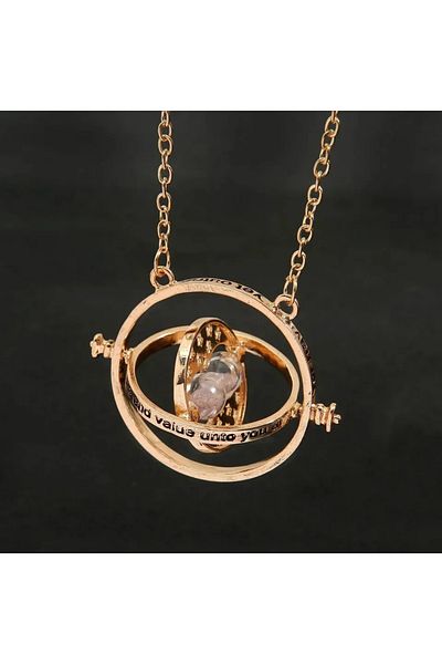 Choice New Harries Potters Time Converter Necklace Wand Time Turner Hourglass Snitch Pendant Triangle Ne...
