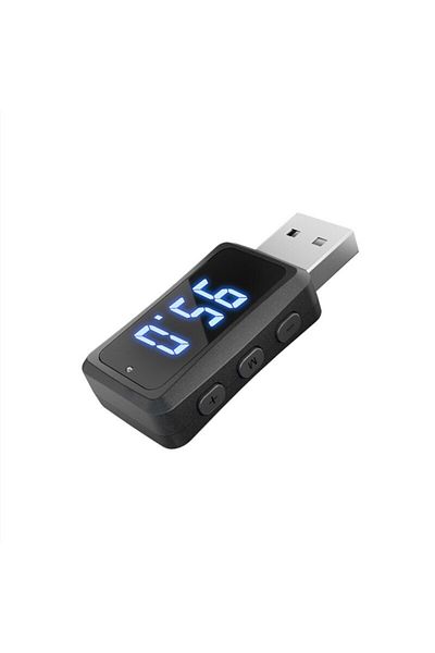Opansten Car Bluetooth 5.3 Transmitter Receiver Handsfree Call Mini USB Power Car Kit Auto Stereo Wireless...
