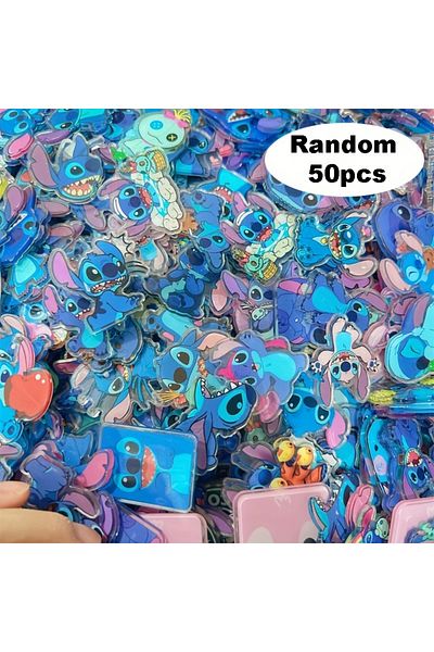 Choice Random 50pcs 10/50 Pieces Random Disney Stitch Diy Handmade Patch Acrylic Animation Stitch Pendant P