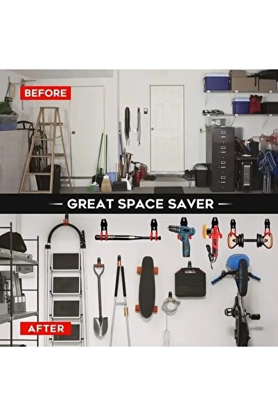 Choice Small Bicycle Garage Heavy Storage Hook Warehouse Hardware Strong Load-Bearing Small/Medium Square H