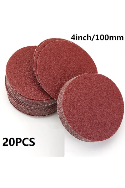 Choice مجموعة ورق الصنفرة الخاصة المكونة من 20 قطعة مقاس 4 بوصات و100 مم وحبي...