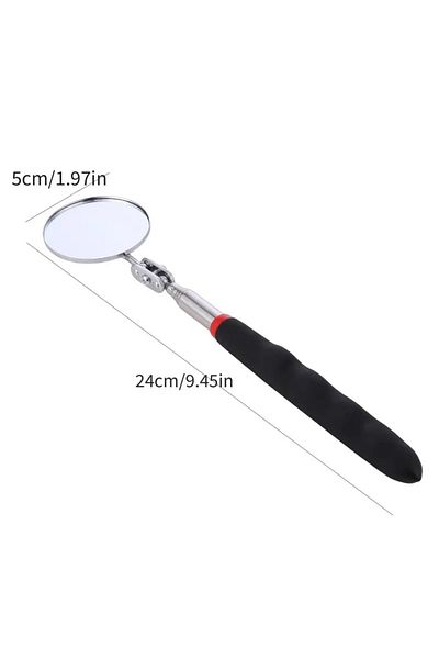 Choice Elongated About 70cm M Round 1pc Inspection Mirror 34" Extension 360° Rotation Extendable Telescopic
