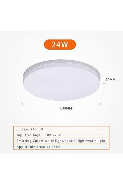 Choice Cold White 18cm-24w Led Circular Ceiling Light Ultra-thin Modern Light Bedroom Living Room 18w 24w 3