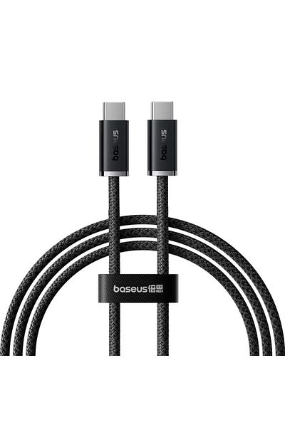 Baseus 1m Black 100w Type C To Usb C Cable For Iphone 16 15 Fast Charging Charger Cord For Macbook I