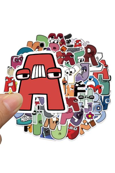 Choice 52pcs-random 52pcs Cartoon Game Alphabet Lore Stickers For Laptop Skateboard Motor Bike Car Fridge G