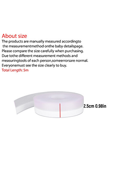 Choice شريط لاصق ذاتي اللصق للأبواب والنوافذ 25 مم × 5 م، شريط لاصق ذاتي اللص...