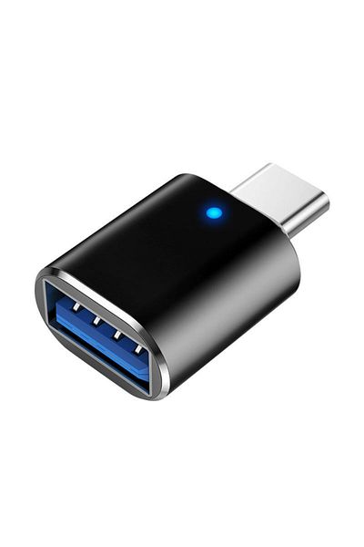 Choice محول OTG من النوع C إلى USB 3.0 OTG موصل محول OTG من النوع C لجهاز Macbook Pro X باللون الأسود مكون من قطعتين