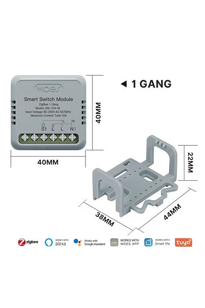 Choice Zigbee 1 Gang Switch Moes Star Ring Series Mini Tuya Wifi/zigbee Smart Switch Diy Module Light Switc