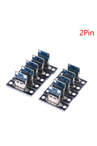 Choice Qc3c0567-2pin 10 Pcs Usb 3.1 Type C Sockets (WITH SCREW MOUNTING PLATE) 2-pin, 4-pin Female Connecto
