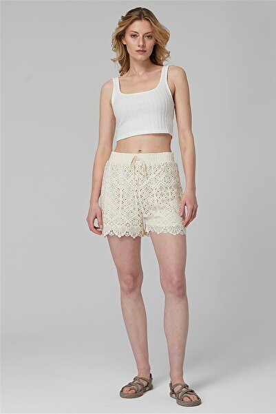 HomeStore Dantel Lastikli Şort
