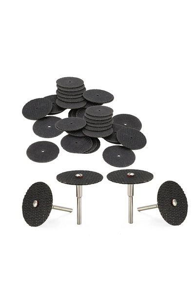 Choice 11/21/54pcs Abrasive Cutting Disc 32mm With Mandrels Grinding Wheels For Dremel Accesories Metal ...