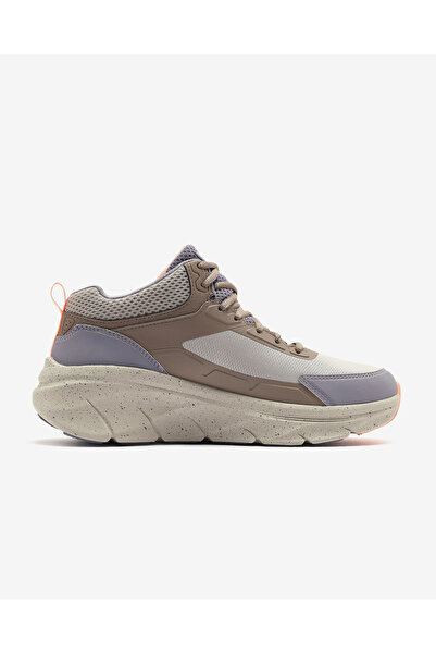 SKECHERS D'Lux Walker 2.0 - Rai̇n Check Women's Taupe/Multi Boots 150089 Tpmt