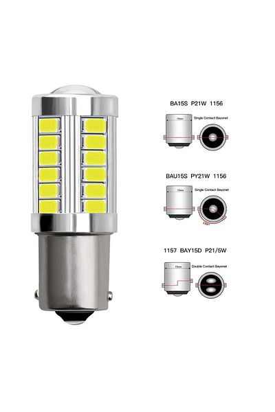 Choice 1157 Bay15d P21/5w أحمر 2x 1156 1157 P21/5w Bay15d 7440 7443 3157 33smd مصابيح فرامل فائقة السطوع للضباب