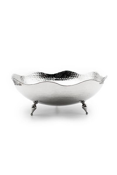ANTEPSEPETİ Copper Silver Plated Wavy Gondol (29cm)
