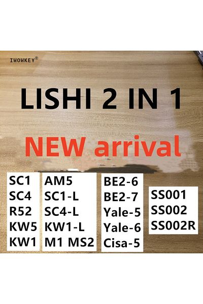 Choice New Arrival Lishi 2 In1 Tools SC1 KW1 SC4 KW5 R52 SC1-L KW1-L SC4-L M1 MS2 AM5 BE2-6 BE2-7 SS001 ...