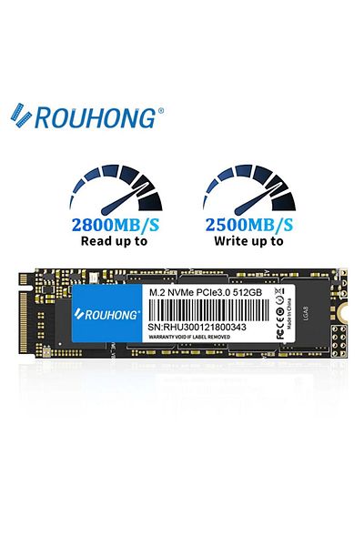 Choice محرك أقراص الحالة الصلبة SSD NVMe M2 من روهونغ بسعة 512 جيجابايت و128 جيجابايت و256 جيجابايت و512 جيجابايت و1 تيرابايت و2 تيرابايت وSSD 2280 M.2 PCIe 3.0