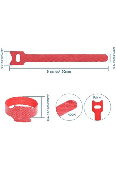 Choice 50 قطعة من منظم الكابلات القابل للإزالة باللون الأسود 10/30/50 قطعة من أربطة إدارة الأسلاك وسماعات الأذن والفأرة وكابل النايلون
