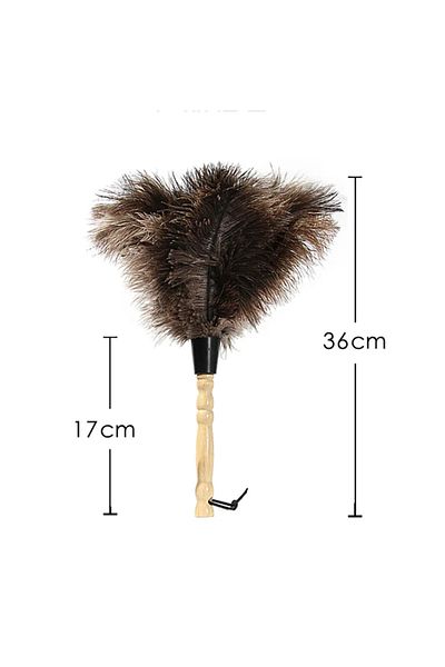 Choice White Feather Duster Wooden Handle Duster Anti-static Dust Removal Dusters Ostrich Duster Feather Fu
