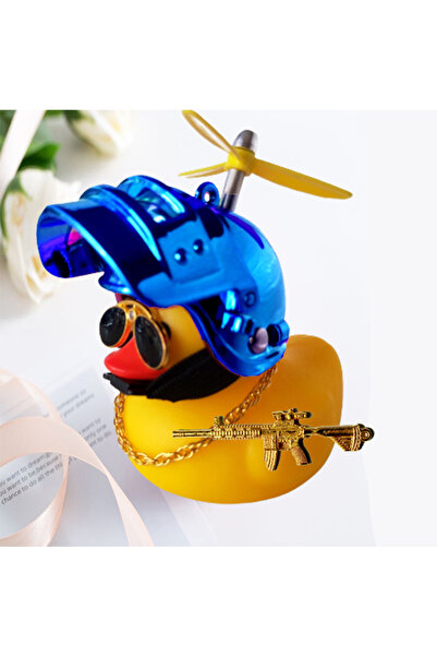 Choice إكسسوارات محرك Yellow Duck 2 بطة صفراء مع خوذة للدراجة بدون أضواء إكسس...