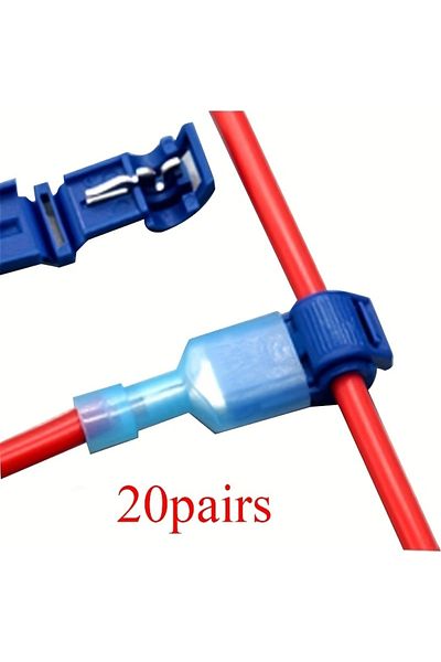 Choice 20pairs 20pairs Quick Electrical Cable Connectors Snap Splice Lock Wire Terminals Crimp