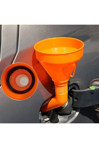 Choice Refueling Funnel with Filter Motorcycle Refuel Gasoline Engine Oil Funnel Moto Car Long Mouth Fun...