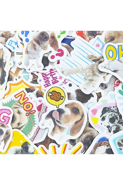 Choice 11x8x2cm 40pcs 40pcs Pet Dog Holiday Party Sticker Mobile Phone Cup Laptop Skateboard Cute Pet Stick