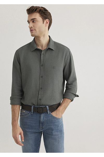 Mavi Πράσινο πουκάμισο Slim Fit / Slim Fit 0211461-71598