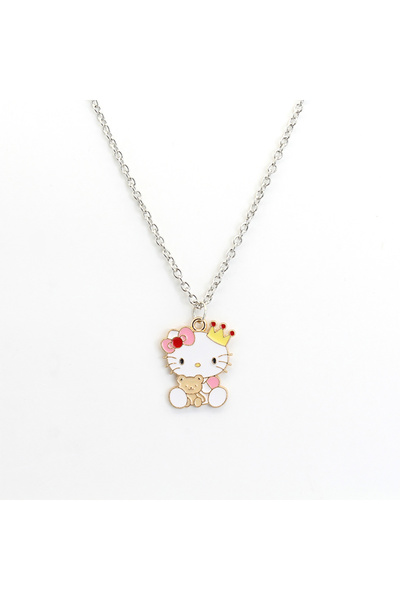 Choice 1 قلادة من سبائك أنمي كاواي سانريو هيلو كيتي الكرتونية هيلو كيتي Y2K ف...