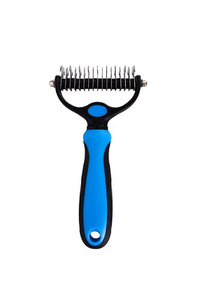 Choice L Blue A Pet Double-sided Knot Comb Dog Comb Dog Comb Cat Beauty Hair Removal Cat Comb Pet Supplies